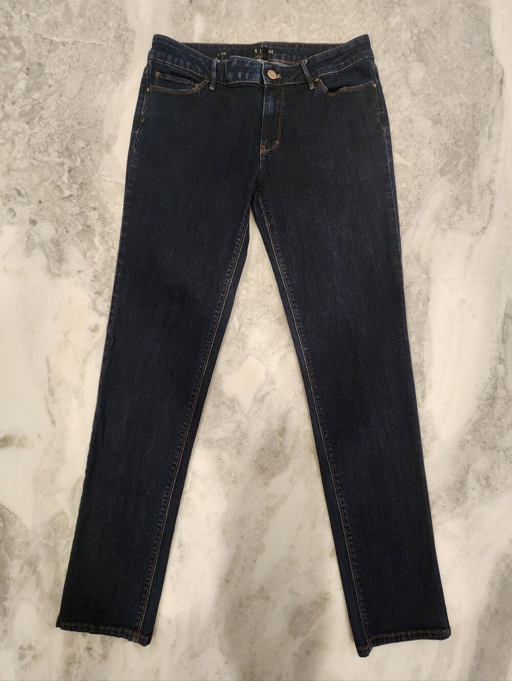WHBM Women’s Dark Blue Slim Fit Jeans In Indigo